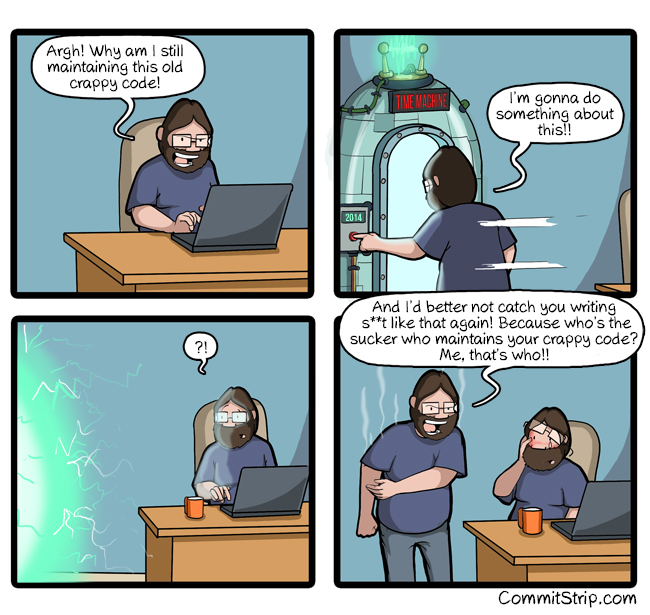 What idiot wrote this code!?
